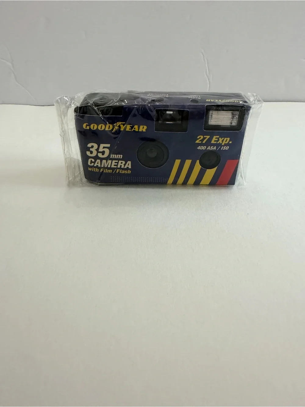 Vintage Goodyear 35mm 400 ASA / ISO 27 Disposable Camera W/ Film / Flash SEALED!